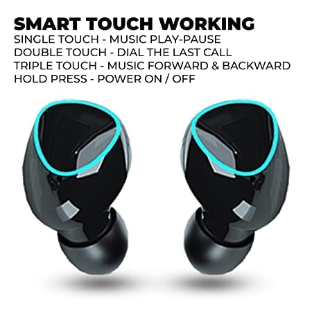M10 TWS Wireless Earphone Bluetooth Headsets CVC8.0 Noise Reduction Earbuds with Digital Display Black